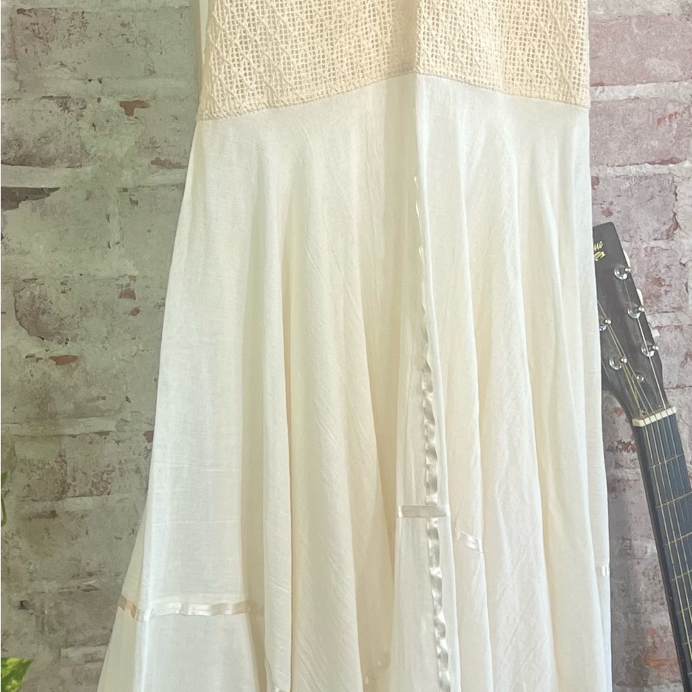 Floral Embroidered Maxi Mexican Wedding Dress - Picture 9 of 9